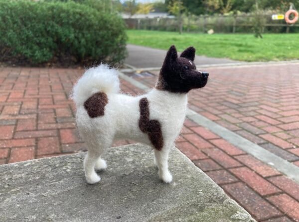 Akita - Custom Needle Felted Pet / Dog Sculpture